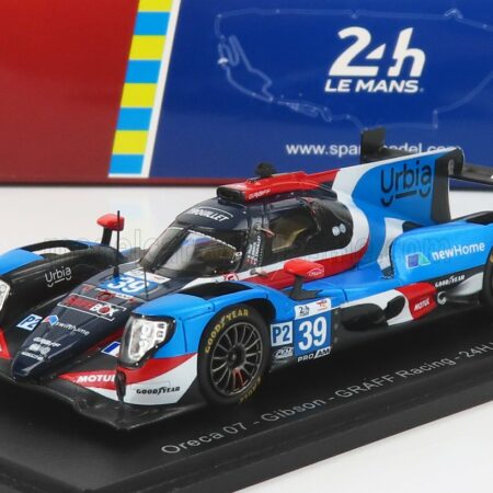 SPARK-MODEL 1/43 ORECA | GIBSON 07 GK428 4.2L V8 TEAM GRAFF RACING N 39 24h LE MANS 2022 E.TROUILLET - S.PAGE - D.DROUX | LIGHT BLUE RED WHITE