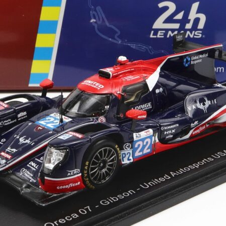 SPARK-MODEL 1/43 ORECA | GIBSON 07 GK428 4.2L V8 TEAM UNITED AUTOSPORTS USA N 22 24h LE MANS 2022 P.HANSON - F.ALBUQUERQUE - W.OWEN | BLACK RED