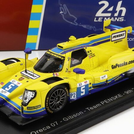 SPARK-MODEL 1/43 ORECA | GIBSON 07 GK428 4.2L V8 TEAM PENSKE N 5 24h LE MANS 2022 D.CAMERON - E.COLLARD - F.NASR | YELLOW