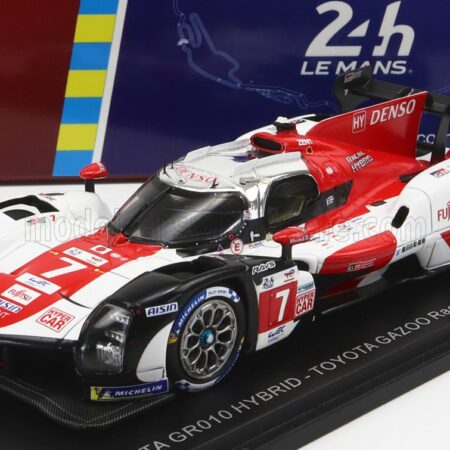 SPARK-MODEL 1/43 TOYOTA | GR010 3.5L TURBO HYBRID V6 TEAM TOYOTA GAZOO RACING N 7 2nd 24h LE MANS 2022 M.CONWAY - K.KOBAYASHI - J.M.LOPEZ | WHITE RED GREY