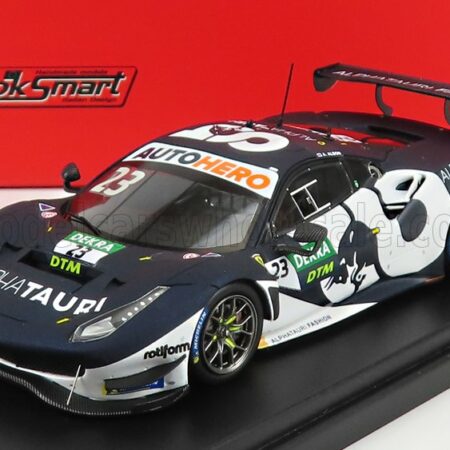 LOOKSMART 1/43 FERRARI | 488 GT3 EVO 3.9L TURBO V8 TEAM ALPHATAURI N 23 DTM SEASON 2021 A.ALBON | BLACK WHITE