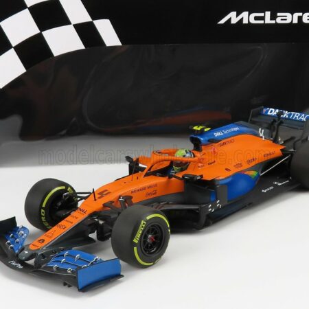 MINICHAMPS 1/18 McLAREN | F1  MCL35 RENAULT TEAM MCLAREN N 4 3rd AUSTRIAN GP 2020 LANDO NORRIS | ORANGE BLUE