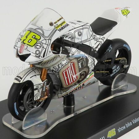 EDICOLA 1/18 YAMAHA | YZR-M1 N 46 SHOWBIKE VALENCIA MOTOGP 2007 VALENTINO ROSSI | WHITE