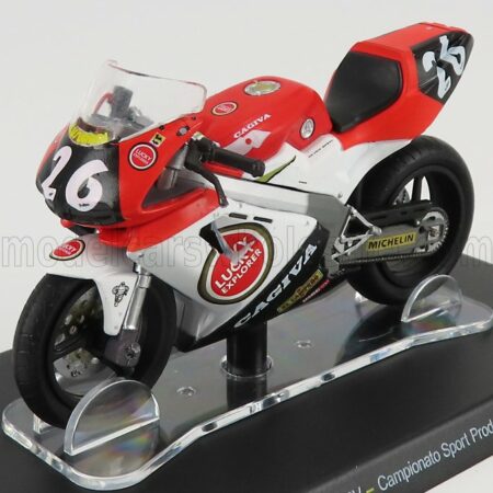 EDICOLA 1/18 CAGIVA | MITO EV N 26 CAMPIONATO SPORT PRODUCTION 1994 VALENTINO ROSSI | RED WHITE BLACK