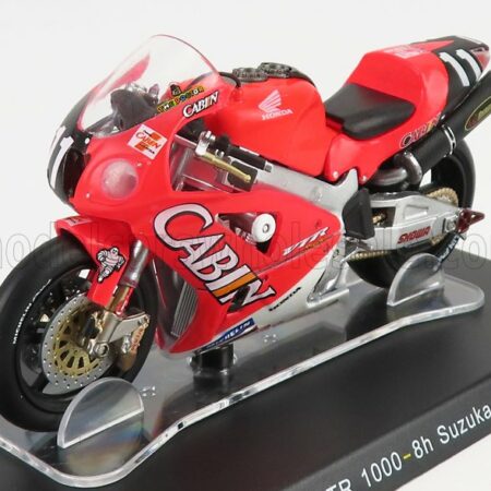 EDICOLA 1/18 HONDA | VTR1000 TEAM CABIN  HONDA N 11 WINNER 8h SUZUKA 2001 VALENTINO ROSSI | RED WHITE