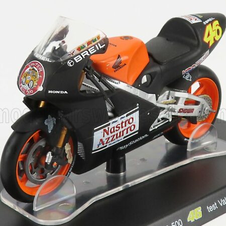 EDICOLA 1/18 HONDA | NSR500 TEAM NASTRO AZZURRO N 46 TEST VALENCIA 2000 VALENTINO ROSSI | BLACK ORANGE