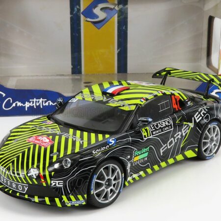 SOLIDO 1/18 RENAULT | ALPINE A110 RALLY N 47 RALLY MONTECARLO 2022 F.DELECOUR - J.R.GUIGONNET | BLACK GREEN