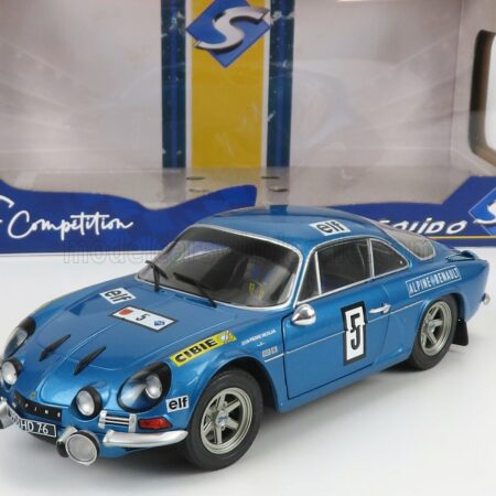 SOLIDO 1/18 RENAULT | ALPINE A110 1600S N 5 RALLY OLYMPIA 1972 J.P.NICOLAS - J.TODT | BLUE