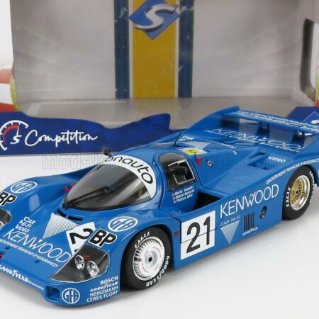 SOLIDO 1/18 PORSCHE | 956LH TEAM PORSCHE KREMER RACING N 21 3rd 24h LE MANS 1983 M.ANDRETTI - M.ANDRETTI - P.ALLIOT | BLUE WHITE