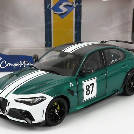 SOLIDO 1/18 ALFA ROMEO | GIULIA GTAm N 87 NURBURGRING 2021 | GREEN WHITE