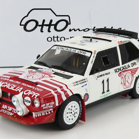 OTTO-MOBILE 1/18 LANCIA | DELTA S4 TEAM RONCAGLIA OPR (night version) N 11 RALLY OLYMPUS 1986 P.ALESSANDRINI - A.ALESSANDRINI | WHITE RED