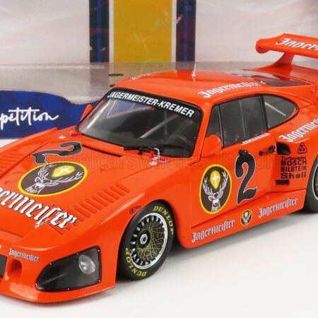 SOLIDO 1/18 PORSCHE | 935K3 N 2 JAGERMEISTER DRM SEASON 1980 AXEL PLANKENHORN | ORANGE