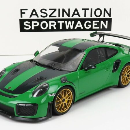 MINICHAMPS 1/18 PORSCHE | 911 991-2 GT2 RS WEISSACH PACKAGE 2018 | VIPER GREEN