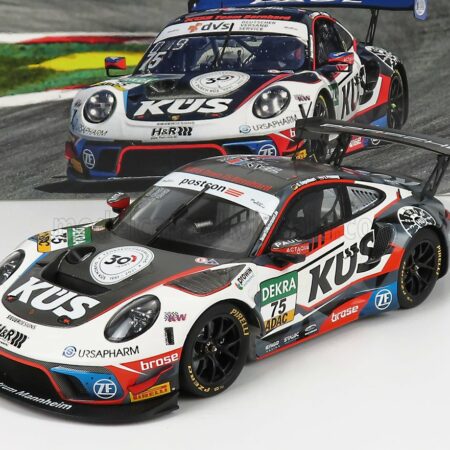 MINICHAMPS 1/18 PORSCHE | 911 991 GT3 R TEAM KUS 75 BERNHARD N 75 ADAC GT MASTERS 2021 C.ENGELHART - T.PREINING | WHITE BLACK RED