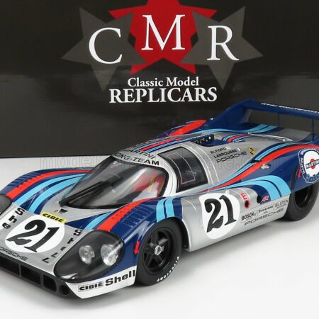 CMR 1/12 PORSCHE | 917LH 4.9L TEAM MARTINI RACING N 21 24h LE MANS 1971 VIC ELFORD - GERARD LARROUSSE | SILVER BLUE