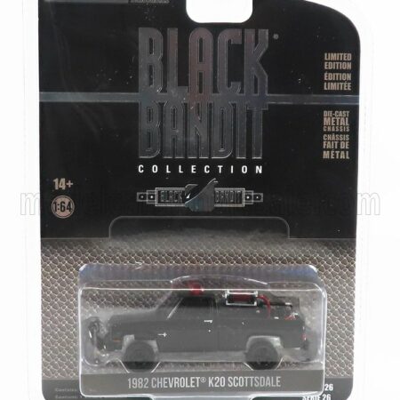 GREENLIGHT 1/64 CHEVROLET | K-20 PICK-UP SCOTTSDALE 1982 - BLACK BANDIT | BLACK