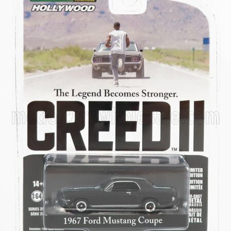 GREENLIGHT 1/64 FORD USA | MUSTANG COUPE 1967 - CREED II | MATT BLACK