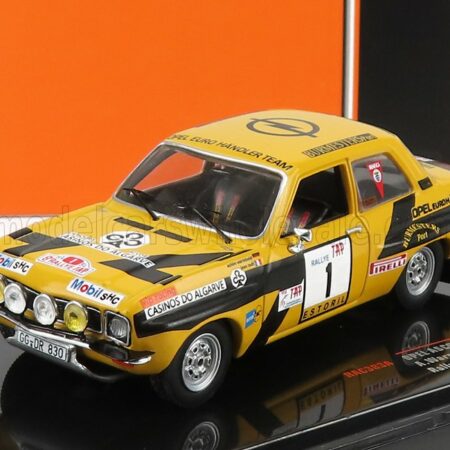 IXO-MODELS 1/43 OPEL | ASCONA TEAM HANDLER N 1 RALLY PORTUGAL 1974 A.WARMBOLD - J.TODT | YELLOW BLACK