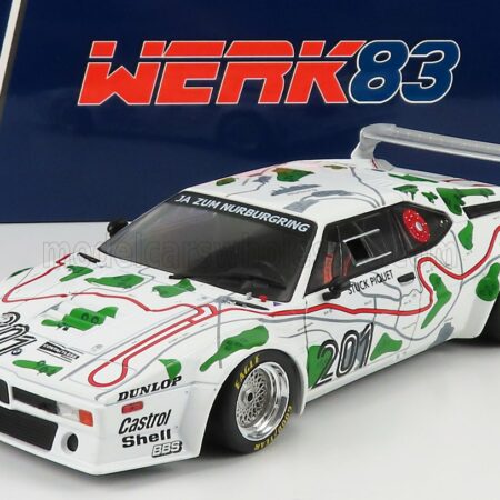 WERK83 1/18 BMW | M1 (E26) TEAM BMW MOTORSPORT N 201 3rd 1000 Km ADAC NURBURGRING 1980 N.PIQUET - H.J.STUCK | WHITE GREEN RED