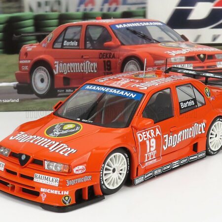 WERK83 1/18 ALFA ROMEO | 155 V6 TI JAGERMEISTER RACING N 19 DTM ITC 1995 MICHAEL BARTELES | ORANGE