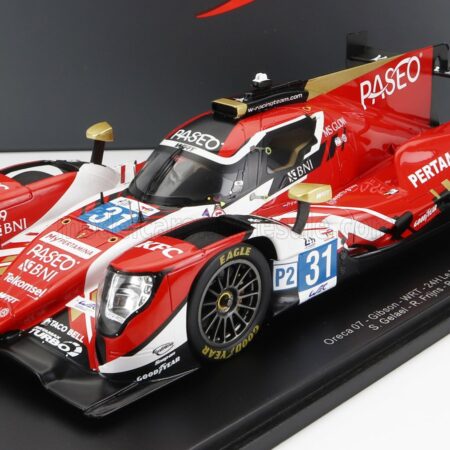 SPARK-MODEL 1/18 ORECA | GIBSON 07 GK428 4.2L V8 TEAM WRT N 31 24h LE MANS 2022 S.GELAEL - R.FRIJNS - R.RAST - CON VETRINA - WITH SHOWCASE - SPECIAL BOX | RED WHITE