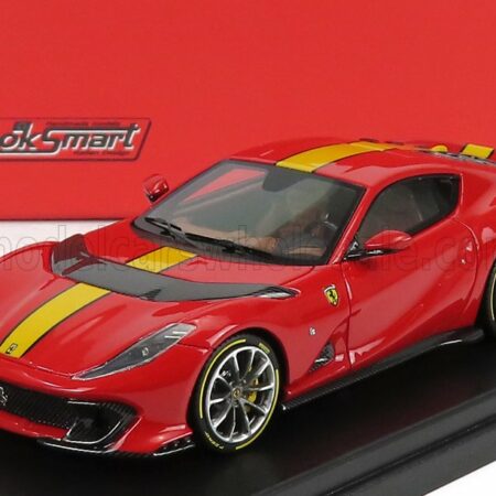 LOOKSMART 1/43 FERRARI | 812 COMPETIZIONE 2021 | ROSSO CORSA - RED YELLOW