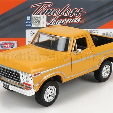 MOTOR-MAX 1/24 FORD USA | BRONCO HARD-TOP OPEN 1978 | YELLOW