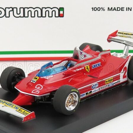 BRUMM 1/43 FERRARI | F1  312T5 N 2 BRAZILIAN GP 1980 GILLES VILLENEUVE | RED