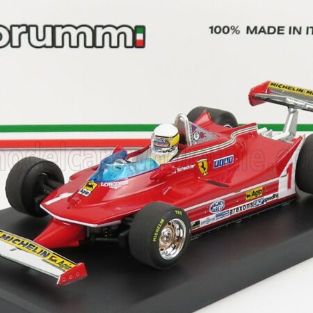 BRUMM 1/43 FERRARI | F1  312T5 N 1 ARGENTINA GP 1980 JODY SCHECKTER - WITH DRIVER FIGURE | RED