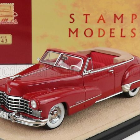 STAMP-MODELS 1/43 CADILLAC | SERIES 62 CONVERTIBLE OPEN 1947 | MAROON MET