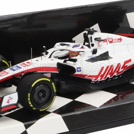 MINICHAMPS 1/43 HAAS | F1  VF-22 FERRARI TEAM HAAS N 20 SILVERSTONE BRITISH GP 2022 KEVIN MAGNUSSEN | WHITE BLACK RED