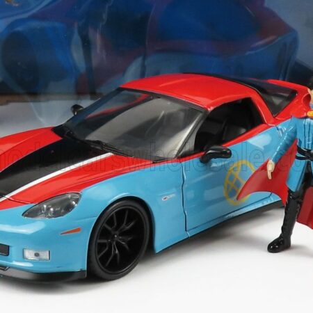 JADA 1/24 CHEVROLET | CORVETTE Z06 2015 WITH DOCTOR STRANGE FIGURE | BLUE RED