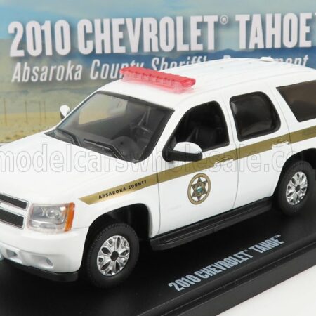 GREENLIGHT 1/43 CHEVROLET | TAHOE ABSAROKA COUNTY SHERIFF DEPARTMENT 2010 | WHITE