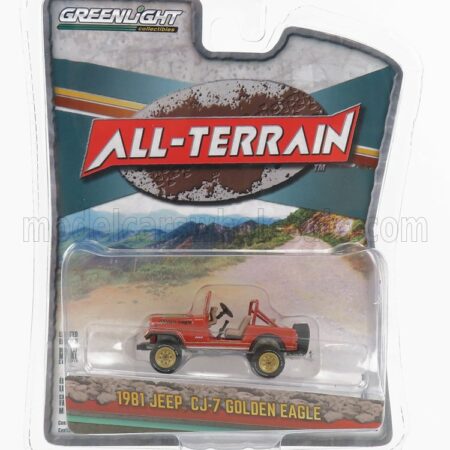 GREENLIGHT 1/64 JEEP | CJ-7 GOLDEN EAGLE 1981 | RED