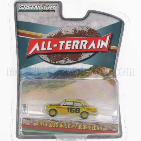 GREENLIGHT 1/64 DATSUN | 510 BROCK RACING N 166 1973 | YELLOW