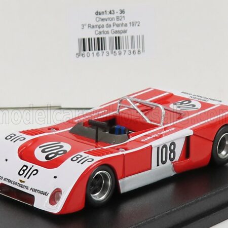 TROFEU 1/43 CHEVRON | B21 N 108 3rd RAMPA DE PENHA 1972 C.GASPAR | RED WHITE