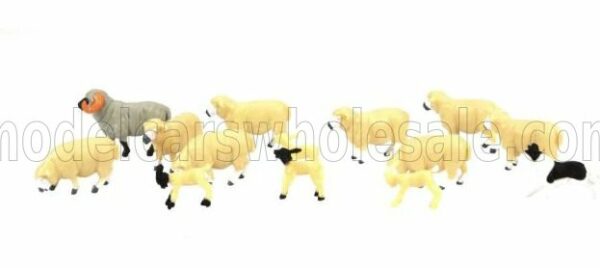 BRITAINS 1/32 ACCESSORIES | PECORE - SHEEPS SET FIGURE | WHIE