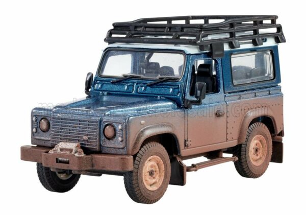 BRITAINS 1/32 LAND ROVER | LAND DEFENDER 90 MUDDY (DIRTY VERSION) 1984 | BLUE MET