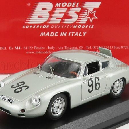 BEST-MODEL 1/43 PORSCHE | 356 CARRERA ABARTH N 96 TARGA FLORIO 1961 LINGE - VON HANSTEIN | SILVER