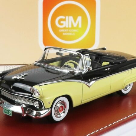 GREAT-ICONIC-MODELS 1/43 FORD USA | FAIRLANE SUNLINER CABRIOLET 1955 | BLACK GOLDENROD