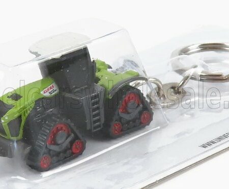 UNIVERSAL HOBBIES 1/87 CLAAS | PORTACHIAVI - XERION 5000 TRACTOR DOPPIO CINGOLATO 2020 | GREEN