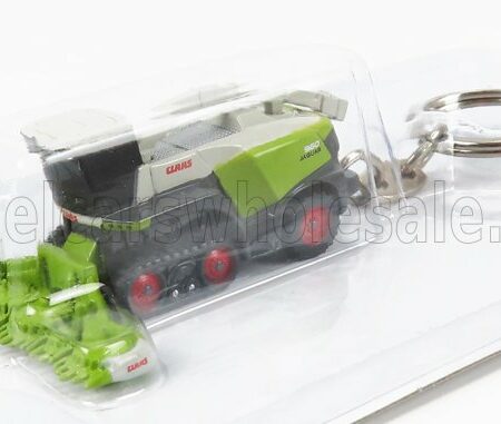 UNIVERSAL HOBBIES 1/87 CLASS | PORTACHIAVI - JAGUAR 960 TREBBIATRICE - HARVESTER 2019 | WHITE GREEN