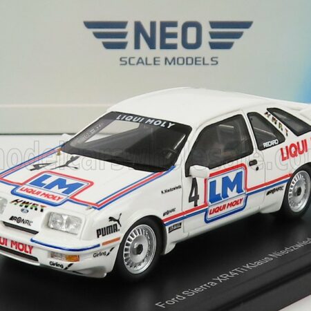 NEO SCALE MODELS 1/43 FORD ENGLAND | SIERRA XR4Ti TEAM LIQUI MOLY N 4 DTM SEASON 1986 K.NIEDZWEDZ | WHITE