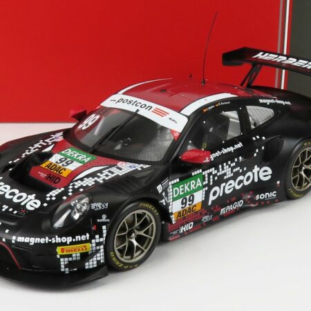 IXO-MODELS 1/18 PORSCHE | 911 991-2 GT3 R PRECOTE HERBERT MOTORSPORT TEAM N 99 ADAC GT MASTERS 2020 S.MULLER - R.RENAUER | BLACK RED