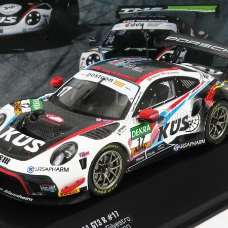 IXO-MODELS 1/43 PORSCHE | 911 991-2 GT3 R TEAM KUES 75 BERNHARD N 17 ADAC GT MASTERS HOCKENHEIM 2020 K.BACHLER - S.DE SILVESTRO - STEFAN BELLOF TRIBUTE | BLACK WHITE RED