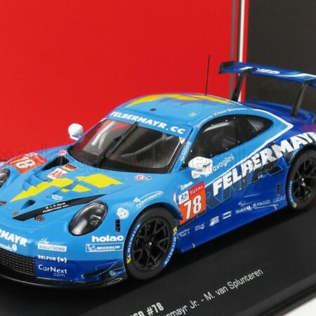 IXO-MODELS 1/43 PORSCHE | 911 991 RSR 4.0L TEAM PROTON COMPETITION N 78 24h LE MANS 2020 M.BERETTA - H.FELBERMAYR JR.- M.VAN SPLUNTEREN | 2 TONE BLUE