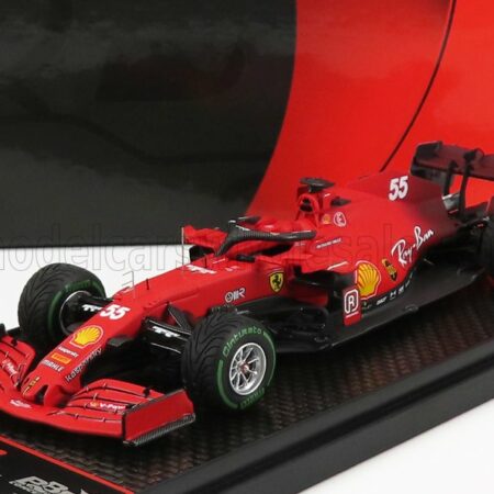 BBR-MODELS 1/43 FERRARI | F1 SF21  TEAM SCUDERIA FERRARI MISSION WINNOW N 55 5th EMILIA ROMAGNA ITALY GP (RAIN TIRES) 2021 CARLOS SAINZ JR.  | RED