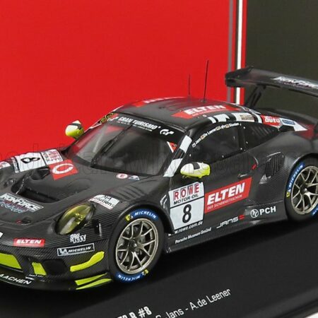 IXO-MODELS 1/43 PORSCHE | 911 991-2 GT3-R TEAM IRON FORCE N 8 VLN1 ADAC NURBURGRING 2019 L.LUHR - A.DE LEENER - J.E.SLOOTEN | CARBON BLACK