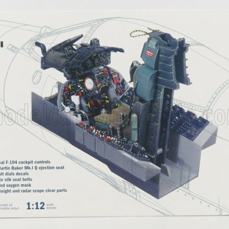 ITALERI 1/12 LOCKHEED MARTIN | COCKPIT - POSTAZIONE DI PILOTAGGIO F-104G STARFIGHTER MILITARY AIRPLANE 1958 | /