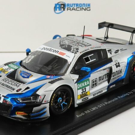 SPARK-MODEL 1/43 AUDI | R8 LMS GT3 TEAM TECE RUTRONIK RACING N 33 ADAC GT MASTERS OSCHERSLEBEN 2021 D.MARSCHALL - K.L.SCHRAMM | SILVER BLUE FLUO